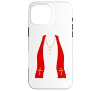 Pope Costume Shirt Lazy Priest Halloween Costume Pope Custodia per iPhone 16 Pro Max
