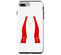 Pope Costume Shirt Lazy Priest Halloween Costume Pope Custodia per iPhone 7 Plus/8 Plus