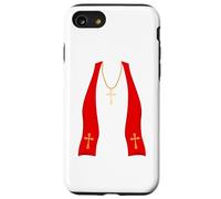 Pope Costume Shirt Lazy Priest Halloween Costume Pope Custodia per iPhone SE (2020) / 7/8