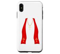 Pope Costume Shirt Lazy Priest Halloween Costume Pope Custodia per iPhone XS Max
