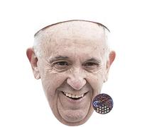 Pope Francis (Smile) Maschere di persone famose, facce di cartone