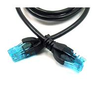 POPESQ® 1 pz. x Cavo di Rete UTP 5e RJ45 2m Nero con Azzuro #A2805