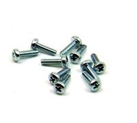 POPESQ® 10 pz. x Vite M1.6 x 5mm Cilindrico Phillips Acciaio Zinc #A2776