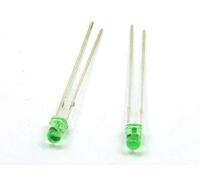 POPESQ® 2 pz. x LED Lampeggiante 3mm Verde #A664