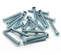 POPESQ® 20 pz. x Vite M3 x 25mm Testa piana Pozidriv Acciaio Zinc #A2501