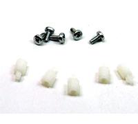 POPESQ® - 5 pz. x PCB Distanziatore 7mm M3-3mm con Vite Bianco Plastica / 5 PCS. x PCB Standoff 7mm M3-3mm with Screws White Plastic #A1987