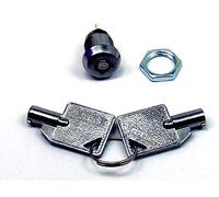 POPESQ® - Commutatore Interruttore Metallo con Chiave/Switch Metal with Key Ø12mm x 23mm #A1872