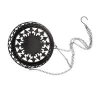 POPETPOP 1 Impostato Set di Catenelle per Vasi da Fiori Pianta Vasi Piante Sospeso Totale Adornare Piedistallo per Piante Decorazione Casa Grucce Espositore per Piante Ferro da Stiro Black