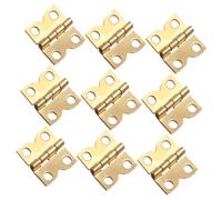 POPETPOP 1 Set Accessori per Modelli in Miniatura Cerniera Piccolo Cerniere per Piccole Porte Bambola Casa delle Bambole retrò Mini Cerniere Piccole Cerniere minuscole Cerniere Ottone d'oro