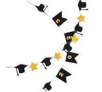 POPETPOP 1 Set Banner Laurea Dottore E Stelle Per Decorazione Festiva Per Feste Laurea Decorazioni Per Scuole E Speciali 2 Pezzi