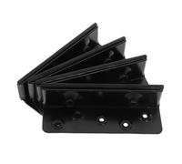 POPETPOP 1 Set cerniera del letto staffa del telaio accessori per la sponda del letto staffe testiera per giroletto in metallo staffa hardware del letto ferro da stiro Black