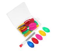 POPETPOP 1 Set Cucito con Aghi Colorati e Strumento Inserimento per Filo Kit Pratico per Rammendare con Scatola per Riparazioni e Creatività
