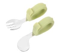 POPETPOP 1 set Utensili per Cucchiaio e Allenamento con Corto e Design per Svezzamento e Include Scatola per Riporre e Portatile