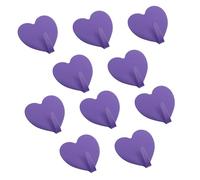 POPETPOP 10 Ganci Autoadesivi a Forma di Cuore in Ferro 4x4,5 Cm, Appendini da Parete senza Traccia per Organizzare Borse, Asciugamani e Accessori, senza Foratura, Colore Misto, Set da 10