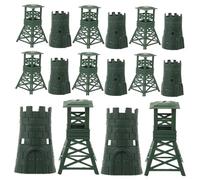 POPETPOP 10 Impostati Modelli Torre in Plastica Giocattoli Militari per Decorazioni e Accessori per Modellismo Vintage per Scenari e Fotografia