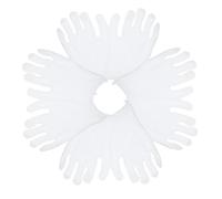 POPETPOP 10 paia Guanti da Lavoro in Cotone Bianco Protettivi e Traspiranti per Uso Industriale Giardinaggio e Ispezioni Leggeri e Riutilizzabili