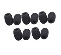 POPETPOP 10 Pezzi Copriparabrezza Microfono Mini in Spugna Morbida per Microfono Cuffia da Bavero, Copertura di Protezione per Conferenze, Didattica e Uso Orale