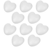 POPETPOP 10 Pezzi Cuori Solidi in Polistirolo per Decorazioni Matrimonio e Feste Materiale Leggero e Durevole per Artigianato DIY Ornamenti Personalizzabili per Occasioni Speciali e