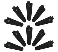 POPETPOP 10 Pezzi Custodia per Forbici da Parrucchiere in Cuoio Artificiale Nero Organizzazione Semplice e Identificazione Rapida per Barbieri e Giardinieri