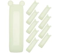 POPETPOP 10 Pezzi Custodia Silicone per Telecomando Tv e Condizionatore con Protezione e Design Orecchie Orso Luminoso Cover Protettiva Antipolvere Facile da Installare per Casa e Ufficio