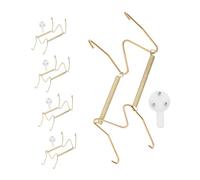 POPETPOP 10 pezzi Ganci da Parete in Acciaio Resistenti per Piatti e Oggetti Appendichiavi e Asciugamani con Chiodi Traccia Supporto Decorativo per Foto e Accessori