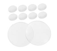 POPETPOP 10 pezzi Lente di Ingrandimento Convessa Doppia in Vetro Ottico Pmma Trasparente e Resistente per Gioielliere Orologiaio Lettura e Ispezione