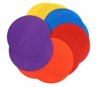 POPETPOP 10 Pezzi Marcatore per Allenamento Calcio Antiscivolo in Gomma, Dischi Segnaletici Piatti 23 Cm Bordi Arrotondati per Esercizi Sportivi Calcio, Basket e Baseball, Materiali