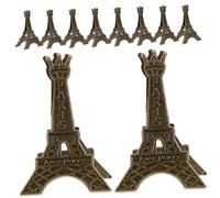 POPETPOP 10 pezzi Portamemo Torre Eiffel in Metallo Vintage Clip Porta Foto e Segnaposto Tavolo per Matrimonio Supporto Biglietti e Note Decorazione Tavola Resistente e Multifunzionale