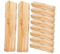 POPETPOP 10 Pezzi Tronchi Artificiale per Caminetti Inserti Decorativi in Legno Spaccato Arredamento per Interni Che Offrono Un Atmosfera Accogliente e Tradizionale nel Tuo Spazio Abitativo