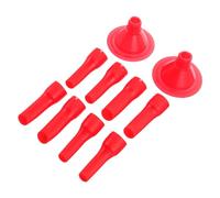 POPETPOP 10 Pezzi Ugelli per Sigillante Plastica Resistente Applicatore per Calafataggio con Design Becco Danatra Strumento per Rimuovere Colla e Rifinire su Superfici Irregolari