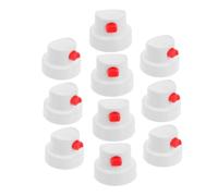 POPETPOP 10 Pezzi Ugello Spruzzo per Artisti e Facile Installazione in PE Spray Vernice Bianco per Bombolette