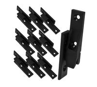 POPETPOP 10 set Fibbia Romana per Montaggio Rapido Mobili e Pannelli Parete Staffe Plastiche Resistente per Nascosti Compatibili con Rivestimenti e Partizioni Installazione e Discreta
