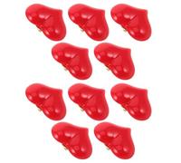 POPETPOP 10 Spille a Forma di Cuore Rosso per Donna e Uomo, Spilla Decorativa per Abiti e Accessori la Festa degli Innamorati, Set da 10 Pezzi per Feste e Anniversari