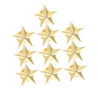 POPETPOP 10 Spille Spilla a Forma di Stella a Cinque Punte in Lega, Distintivi a Stella per Decorazioni di Costumi, Accessori Moda per Abiti, Borse e Zaini, per Halloween e Feste