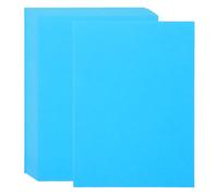 POPETPOP 100 fogli di carta colorata per fotocopie A4, colori vivaci, resistenti agli strappi, per uso scolastico e domestico, per bambini, fai da te, arte, artigianato e stampa, blu
