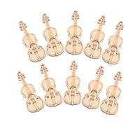 POPETPOP 100 Pezzi Ciondoli Violino in Legno Grezzo Ritaglio Artigianale, Pendenti Musicali Fai Da Te Per Amanti Della Musica e Artisti, Decorazioni Per Gioielli e Accessori Creativi