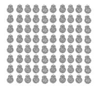 POPETPOP 100 pezzi di ciondolo portafortuna: ciondolo in stile cinese per realizzare collane e bracciali - Ciondoli portafortuna in metallo - Forniture per la creazione di gioielli (stile misto)