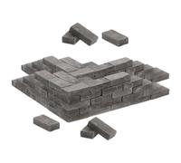 POPETPOP 100 Pezzi Mini Mattoni in Argilla Per Micro Paesaggio, Mattoncini in Miniatura Per Modellini e Giardini in Vaso, Decorazioni Per Ragazzo Ragazza e Artigianato Creativo