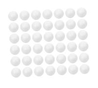 POPETPOP 100 Pezzi Palline Polistirene Schiuma Bianche Sfere Artigianali Rotonde Resistenti per Decorazioni Natalizie Fai da Te Progetti Artistici e Festa Casa