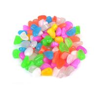 POPETPOP 100 pezzi Pietre Luminescenti per Terrario e Giardino Ciottoli Fluorescenti Decorativi per Terrari e Sentieri Esterni Sassolini Colorati Nottilucenti per Acqua e Piante