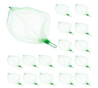 POPETPOP 100 Pezzi Sacchetto a Rete per Frutta e Verdura, Borsa a Rete la Spesa, Verde, in Nylon e Plastica, Pieghevole, Grande Capacità, per Verdure e Oggetti Vari, per Spesa e Bagno