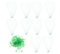 POPETPOP 100 Pezzi Sacchetto a Rete Rinforzato Verde, Pieghevole | Nylon e Plastica, Capienza Ampia, per Spesa Alimentare e Bagno, Semplice, Pratico
