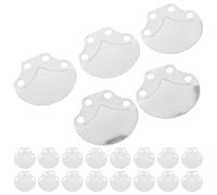 POPETPOP 100 Pezzi Scale Armor Plates in Acciaio Inossidabile Argento, Materiale per Armature Fai da Te, per Cosplay Medievale e Roleplay Storico, Leggero, Realistico, a Forma di Scaglia