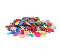 POPETPOP 1000 Pezzi Tamponi Rotondi Non Tessuto Multifunzionali e Delicati sulla Pelle per Realizzazione di Accessori per Chioma e Spille Artigianali Colore Casuale