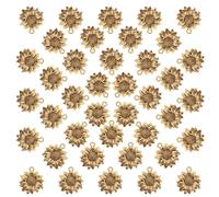 POPETPOP 100pezzi Ciondoli Forma Di Girasole in Lega Per Gioielli Braccialetti Portachiavi Pendenti Forma Di Fiore Accessori Per Creazioni Artigianali