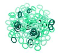 POPETPOP 100pezzi Elastici Per Capelli Verdi Per Bambine Senza Cuciture Fasce Per Capelli Per Ragazzo Ragazza Elastici Per Coda Di Cavallo Per Neonate Adatti Tutti i Tipi Di e Uso Quotidian
