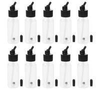 POPETPOP 10pezzi Flacone Applicatore di Colore Tappo Sifone per Aerografo Bottiglia di Plastica Riutilizzabile per Vernici per Aerografo Piccoli Contenitori per Pigmenti per Modellismo