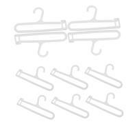 POPETPOP 10pezzi Grucce in Miniatura Per Case Delle Bambole Di Appendiabiti in Plastica Per Vestiti Delle Bambole Grucce Salvaspazio Per Organizzare Armadi Delle