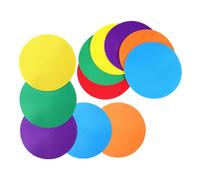 POPETPOP 12 Gym Training Markers Flat Soft Spot Discs for Football Practice Non-Slip Round Markers for Agility And Sports Activities Indoor Outdoor