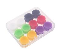 POPETPOP 12 Pezzi Cappucci Protettivi per Fiala in Vetro in Silicone, Tappi Riutilizzabili Antiperdita, per Conservazione di Liquidi, Uso Laboratorio, Confezione per Vial